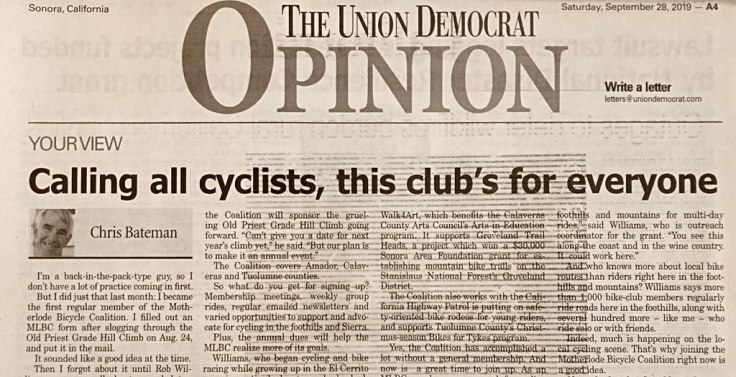 Union Democrat opinion piece